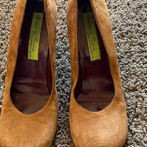 Materia Prima-Goffredo Fantini  Suede Block Heels